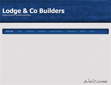 Tablet Screenshot of lodgeandcobuilders.com.au